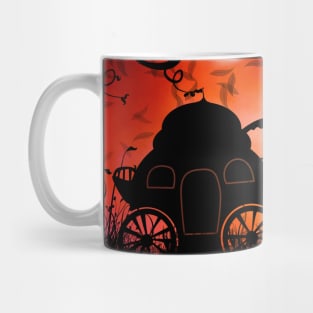 Drive in the night by carriage Mug